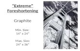 “Extreme” Foreshortening Graphite Min. Size: 14” x 24” Max. Size: 24” x 36”