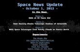 Space News Update - October 1, 2013 - In the News Story 1: Story 1: NASA at 55 Years Old Story 2: Story 2: Dawn Reality-Checks Telescope Studies of Asteroids.