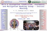 NSTX-U Disruption Prediction, Avoidance, and Mitigation Working Group – Initial Meeting S. A. Sabbagh and R. Raman Department of Applied Physics, Columbia.