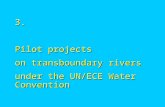 3. Pilot projects on transboundary rivers under the UN/ECE Water Convention.