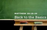 MATTHEW 28:18-20. And Jesus came and said to them...