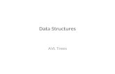 Data StructuresData Structures AVL Trees. Balanced BST Observation BST: the shallower the better! For a BST with n nodes – Average height is O(log n)