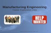 Manufacturing Engineering Career Exploration Jobs Copyright © Texas Education Agency, 2013. All rights reserved. 1.