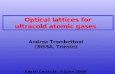 Optical lattices for ultracold atomic gases Sestri Levante, 9 June 2009 Andrea Trombettoni (SISSA, Trieste)