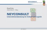 NEYCONSULT Profile Adalbert Ney. NEYCONSULT Consulting Profile: Sucessfull track story since 2003 in the areas of procurement and supply chain management.