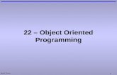 Mark Dixon 1 22 – Object Oriented Programming. Mark Dixon 2 Questions: Databases How many primary keys? How many foreign keys? 3 2.