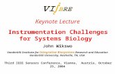 Keynote Lecture Instrumentation Challenges for Systems Biology John Wikswo Vanderbilt Institute for Integrative Biosystems Research and Education Vanderbilt.