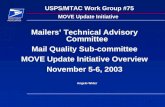 1 USPS/MTAC Work Group #75 MOVE Update Initiative Mailers’ Technical Advisory Committee Mail Quality Sub-committee MOVE Update Initiative Overview November.