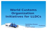 Toshihiko Osawa World Customs Organization Initiatives for LLDCs 1.