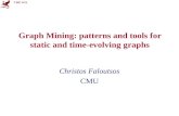 CMU SCS Graph Mining: patterns and tools for static and time-evolving graphs Christos Faloutsos CMU.