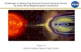 Guan Le NASA Goddard Space Flight Center Challenges in Measuring External Current Systems Driven by Solar Wind-Magnetosphere Interaction.