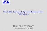 The NEW Jacketed Pipe modeling within TRIFLEX ® TRIFLEX® WINDOWS PipingSolutions, Inc. 13 July 2004 1.