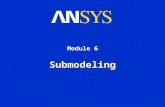 Submodeling Module 6. Training Manual January 30, 2001 Inventory #001443 6-2 6. Submodeling Submodeling is a finite element technique used to get more.