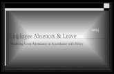 Employee Absences & Leave Modeling Great Attendance in Accordance with Policy S S A I D.