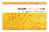 Origins of Judaism Chapter 3, Section 4. Lay of the Land Palestine was cultural crossroads due to location Canaan (area of Palestine), ancient home of.