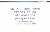 UK DOC long-term trends in an international perspective Don Monteith CLAD 21 st October 2009.
