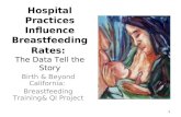1 Hospital Practices Influence Breastfeeding Rates: The Data Tell the Story Birth & Beyond California: Breastfeeding Training& QI Project.