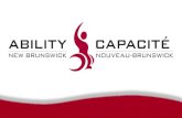 Over 90,000 New Brunswickers live with a mobility disability Many individuals face barriers to community participation and employment Poverty, inactivity.