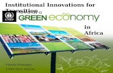 Institutional Innovations for Transition in Africa Patrick Mwesigye UNEP ROA, Nairobi.