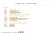 2004 Deitel & Associates, Inc. All rights reserved. Chapter 16 – Networking Outline 16.1Introduction 16.2Network Topology 16.3Network Types 16.4TCP/IP.
