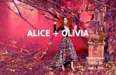 ALICE + OLIVIA Kristine Gahan Fashion 100 April 1, 2015.