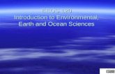 EEOS 120 Introduction to Environmental, Earth and Ocean Sciences.