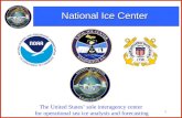 1 National Ice Center The United States’ sole interagency center for operational sea ice analysis and forecasting.
