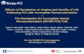 Effects of Ranolazine on Angina and Quality of Life Following PCI with Incomplete Revascularization -- The Ranolazine for Incomplete Vessel Revascularization.