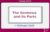 Language Network The Sentence and Its Parts Kinds of Sentences Here’s the Idea Why It Matters Practice and Apply The Sentence and Its Parts.