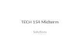 TECH 154 Midterm Solutions. Question 1: Short Definitions.