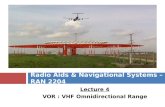 Lecture 4 VOR : VHF Omnidirectional Range Radio Aids & Navigational Systems – RAN 2204.