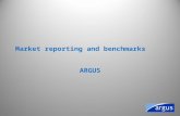Market reporting and benchmarks ARGUS. A reporting service needs to be Independent –Not influence by one party –Not influenced by a government Professional.