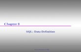 Chapter 8 SQL: Data Definition Pearson Education © 2009.