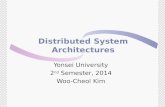 Distributed System Architectures Yonsei University 2 nd Semester, 2014 Woo-Cheol Kim.