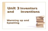 Unit 3 Inventors and Inventions Warming up and Speaking.
