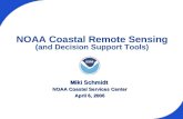 NOAA Coastal Remote Sensing (and Decision Support Tools) Miki Schmidt NOAA Coastal Services Center April 6, 2006.