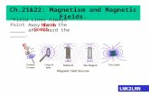 Ch.21&22: Magnetism and Magnetic Fields. LNK2LRN “Field Lines Always Point Away from the _____ and Toward the _____.” North South.