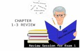 Review Session for Exam 1 The Macroeconomy CHAPTER 1-3 REVIEW.