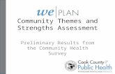 Community Themes and Strengths Assessment Preliminary Results from the Community Health Survey.