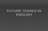 FUTURE TENSES IN ENGLISH. WILL/GOING TO I will travel to France next month DECISION I´m going to study French at school PLAN.