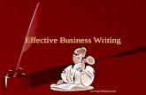 Effective Business Writing . Introduction .