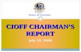 CIOFF CHAIRMAN’S REPORT Partners for eGovernance July 15, 2009.