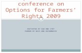 INITIATED BY CGN AND CTDT FUNDED BY DGIS AND OXFAMNOVIB Output of 0nline conference on Options for Farmers’ Rights 2009.
