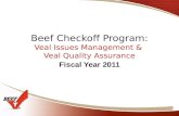 Beef Checkoff Program: Veal Issues Management & Veal Quality Assurance Fiscal Year 2011.