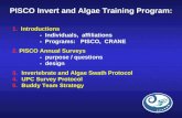 PISCO Invert and Algae Training Program: 1. Introductions - Individuals, affiliations - Programs: PISCO, CRANE 2. PISCO Annual Surveys - purpose / questions.