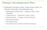 Design Development Plan Refined Furniture Plan Tests Floor Plan To Permit Accurate Coordination for  Reflected Ceiling Plan - Lighting, MEP, And Signage.