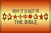 Catholics will tell you, "You Protestants are missing part of the Bible. We have the rest of it." These false Catholic additions to the Bible are commonly.
