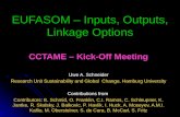 EUFASOM – Inputs, Outputs, Linkage Options CCTAME – Kick-Off Meeting Uwe A. Schneider Research Unit Sustainability and Global Change, Hamburg University.