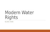 Modern Water Rights BLAKE HANI. The Hohokam Tribe .