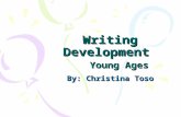 Writing Development Young Ages By: Christina Toso.